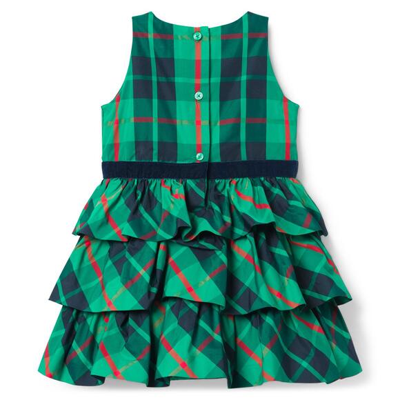 NWT Janie and Jack Size 3-6 Months Tiered Plaid Dress - Picture 11 of 11